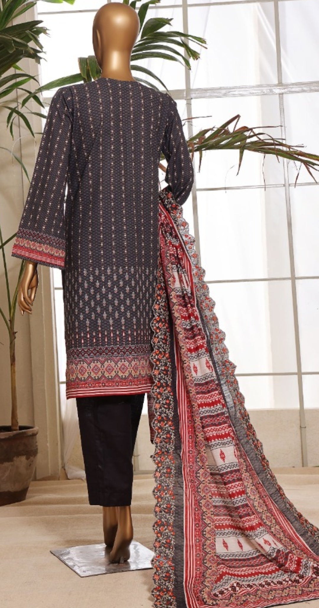 Riwayat Embroidered Khaddar Three Piece Suit