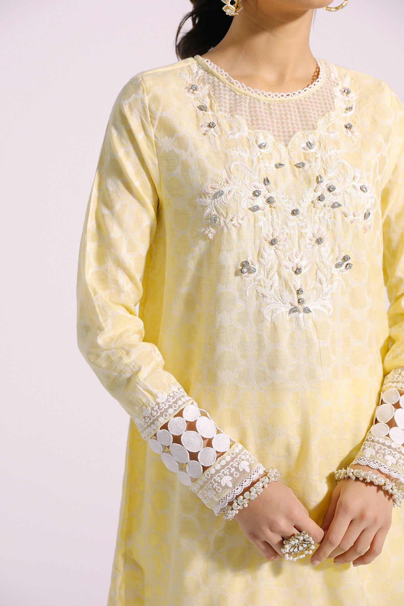 Ethnic Embroidered Two Piece Suit