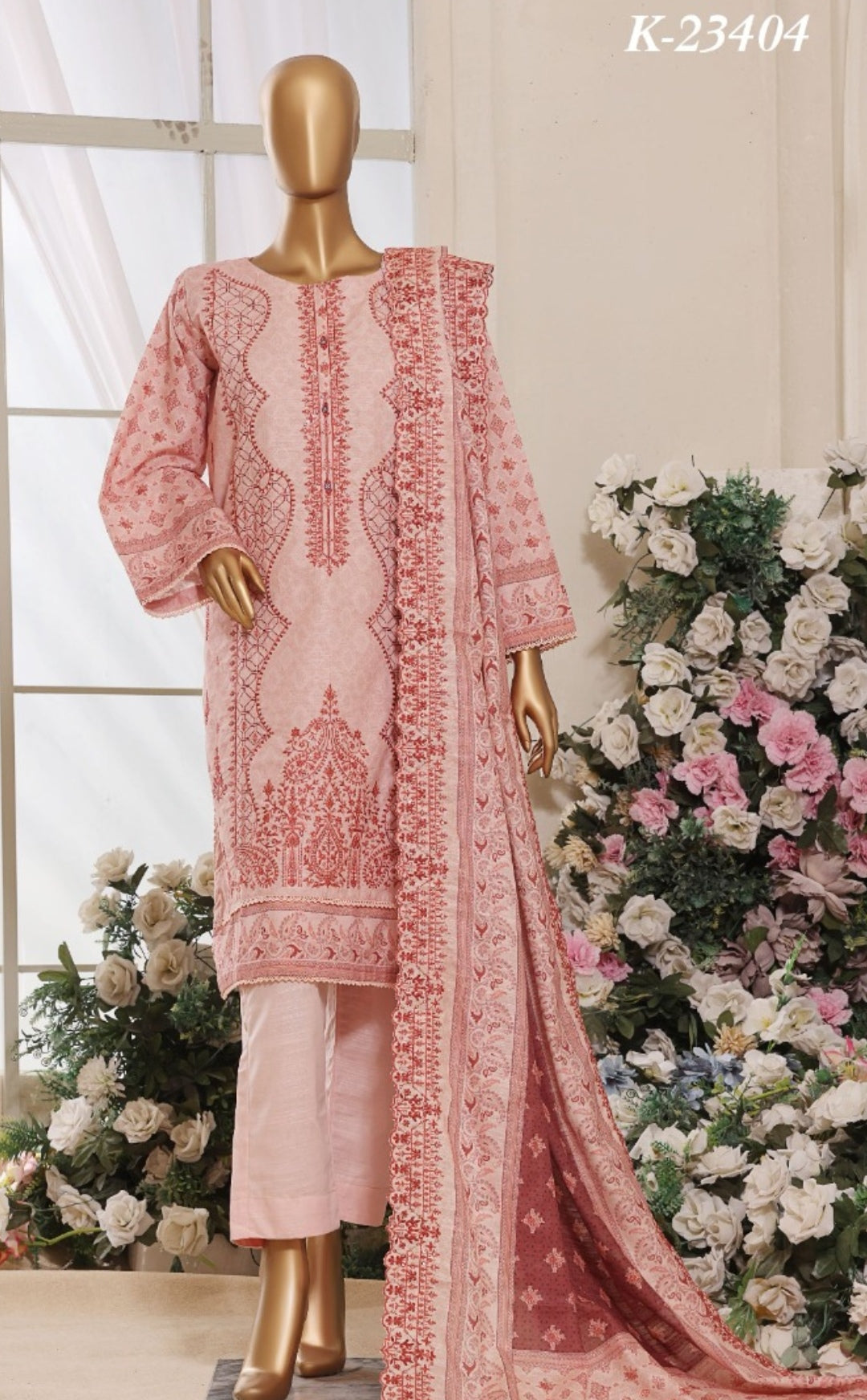 Riwayat Embroidered Khaddar Three Piece Suit