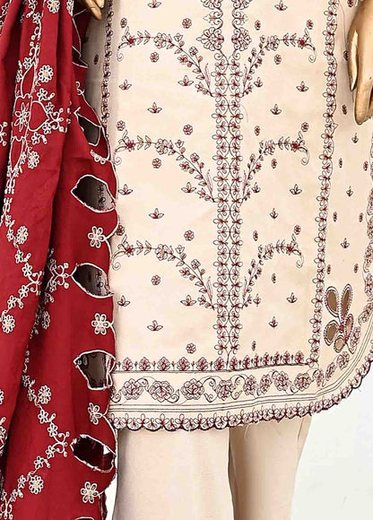 Bin Saeed Embroidered Three Piece Suit